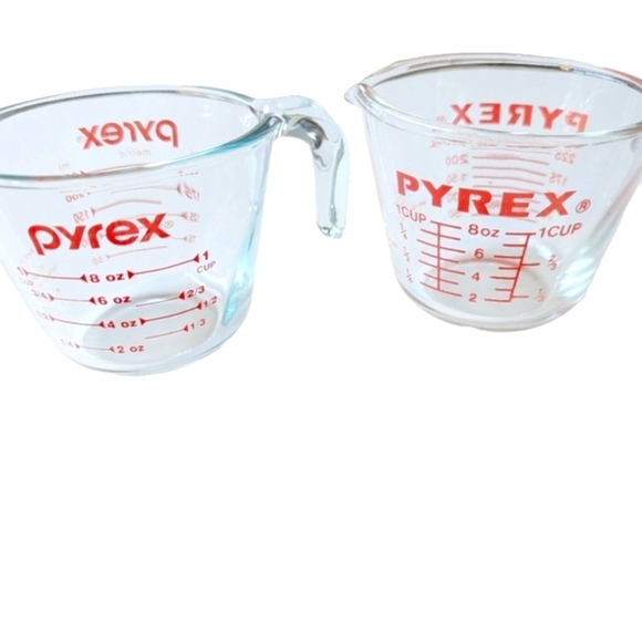 Pyrex Other - PYREX 1-Cup Glass Clear Measuring Cup 2-Piece Set